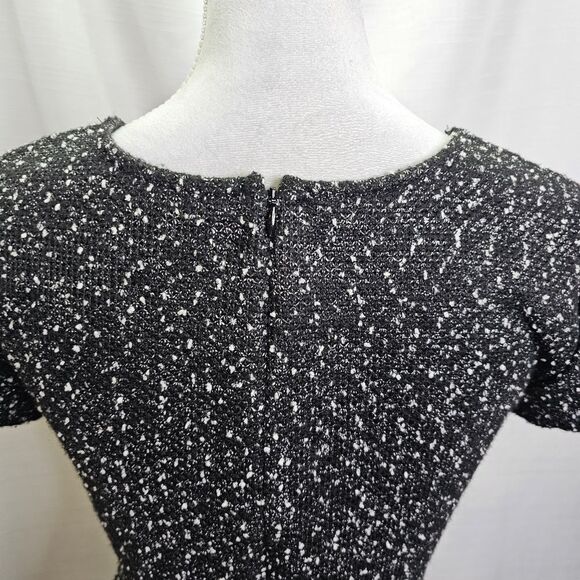 Hail3y:23 Black and White Tweed Style Fit and Flare Dress Size Small - Picture 8 of 9